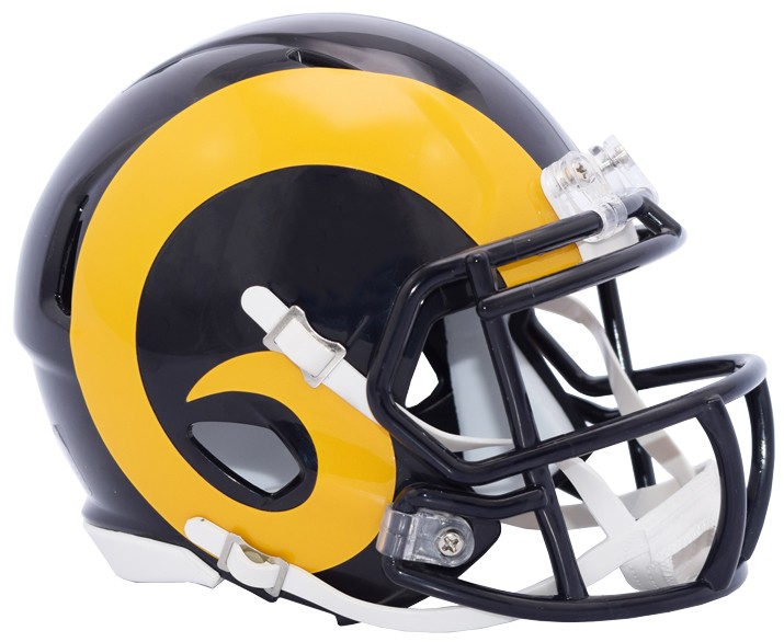 Los Angeles Rams - Mini Helm SPEED - schwarz