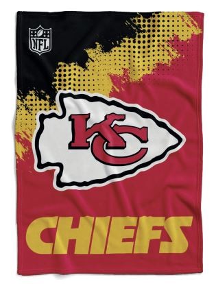 Kansas City Chiefs Flannel Decke /Throw "CORNER" 