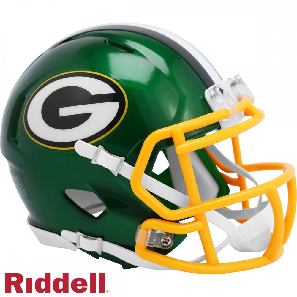 Green Bay Packers - Mini Helm SPEED FLASH - grün