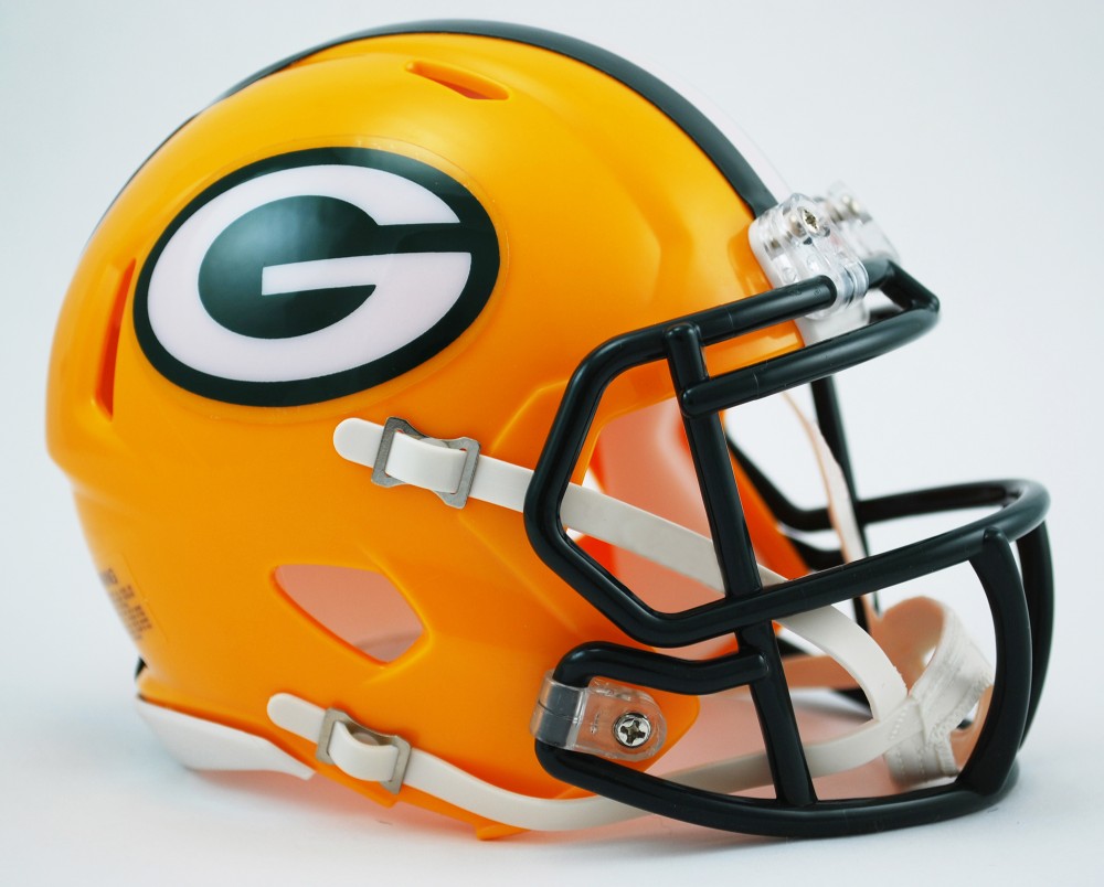 Green Bay Packers - Mini Helm SPEED - gelb